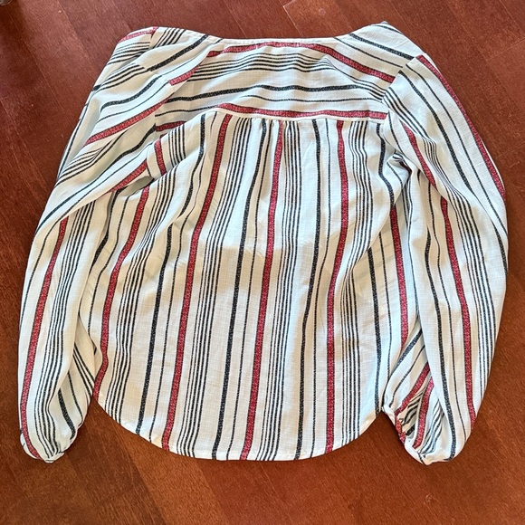 Forever 21 Multicolor Striped Wrap Blouse - Picture 4 of 4